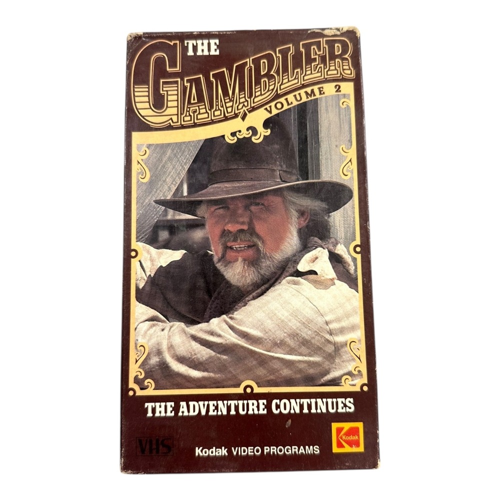 The Gambler Volume 2 VHS Kenny Rogers Adventure Continues Movie‎